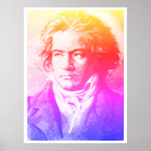 Beethoven i Färg Poster