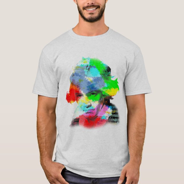 Beethoven i färg t-shirt (Framsida)