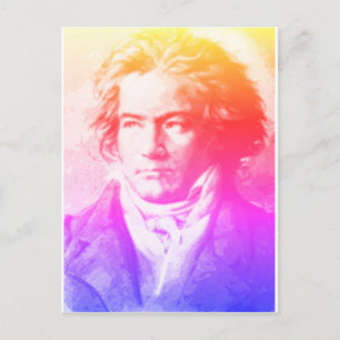 Beethoven i färger vykort