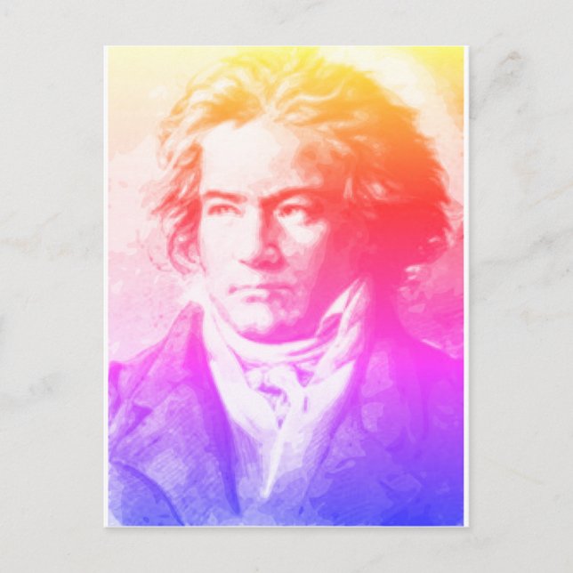 Beethoven i färger vykort (Framsida)