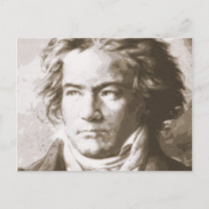 Beethoven i Sepia Vykort