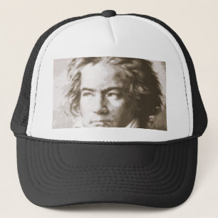 Beethoven i Truckerkepsen Sepia Keps