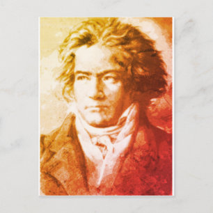 Beethoven i vintage stil tryck vykort