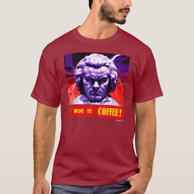 BEETHOVEN KAFFE T-SHIRT (Framsida)