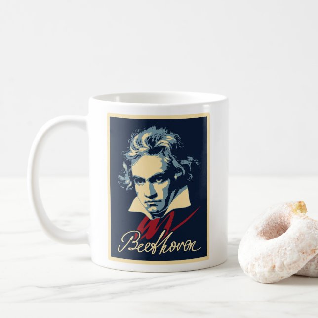Beethoven Kaffemugg (Med munk)
