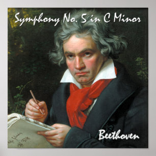 Beethoven Kanvastryck Poster