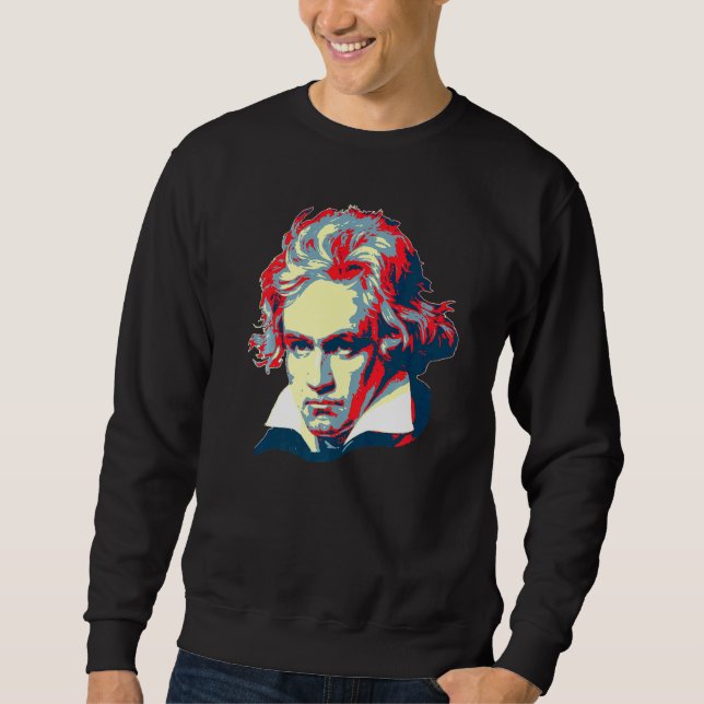 Beethoven Lång Ärmad Tröja (Framsida)