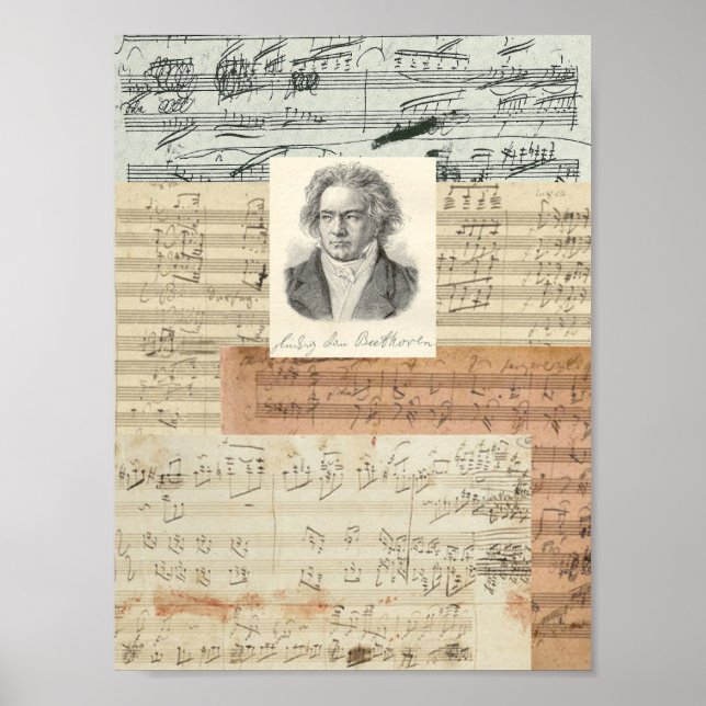 Beethoven Manuscripts Poster (Framsidan)