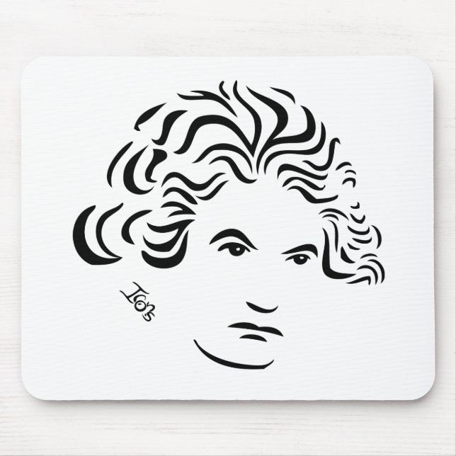Beethoven Mousepad Musmatta (Framsidan)