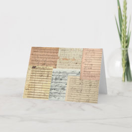 Beethoven Music Manuscript Kort