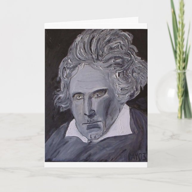 Beethoven noterar kortet kort (Framsida)