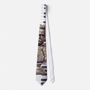 Beethoven- och pianonyckelTie Slips