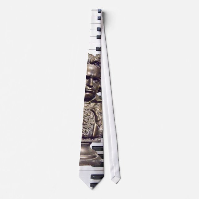 Beethoven- och pianonyckelTie Slips (Framsida)