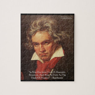 Beethoven "of Heaven" Kärlek Quote Jigszle Puzzle Pussel