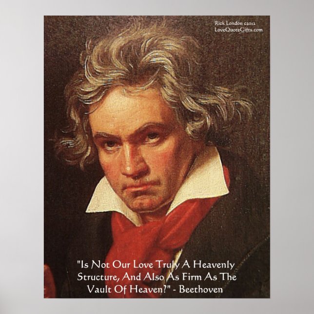 Beethoven "of Heaven", Poster av Kärlek-citat (Framsidan)