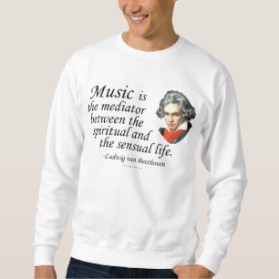 Beethoven på musik långärmad tröja