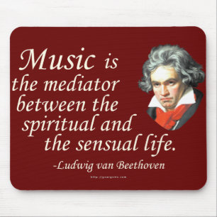 Beethoven på musik musmatta