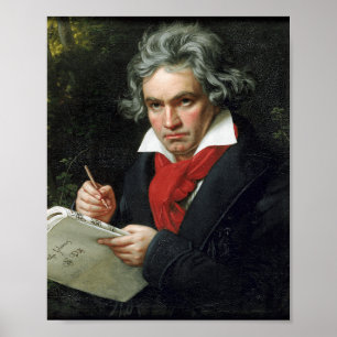 Beethoven Porträtt av Joseph Karl Stieler Poster