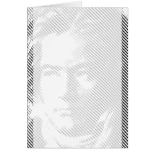 Beethoven Porträtt Hälsningskort