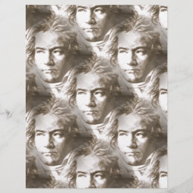 Beethoven Porträtt Mönster (Framsida)