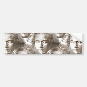 Beethoven Porträtt Mönster Bildekal