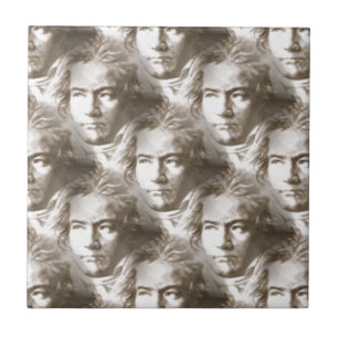Beethoven Porträtt Mönster Kakelplatta