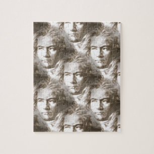 Beethoven Porträtt Mönster Pussel