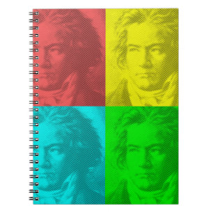 Beethoven Porträtt på torg Anteckningsbok