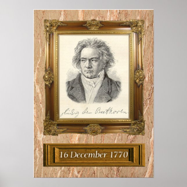 Beethoven Porträtt Poster (Framsidan)