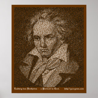 Beethoven porträtt poster