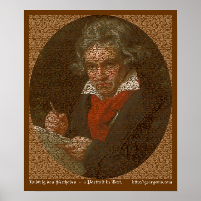 Beethoven porträtt poster (Framsidan)