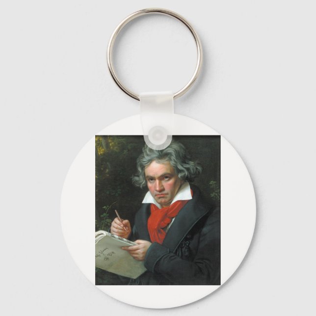 Beethoven presenter T-shirts samlarobjekt REA Nyckelring (Framsida)