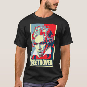 Beethoven Propaganda Poster poppkonst T Shirt