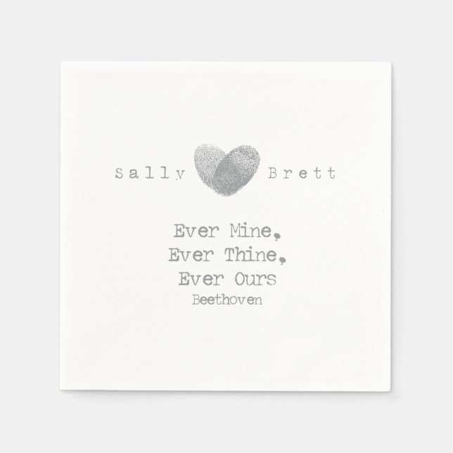 Beethoven Quote Napkin Pappersservett (Framsidan)