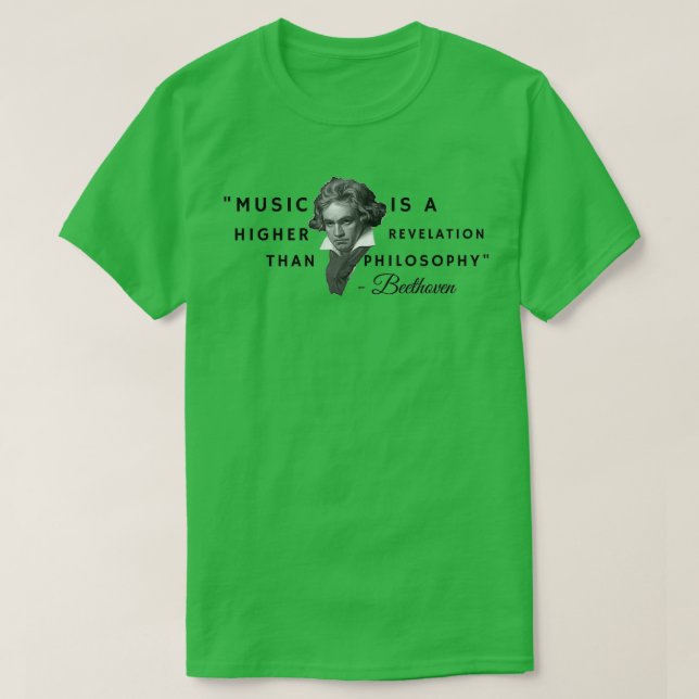 Beethoven quote t shirt (Design framsida)