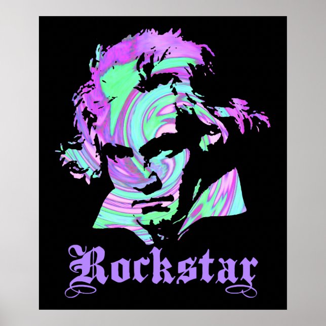 Beethoven Rockstar Poster (Framsidan)
