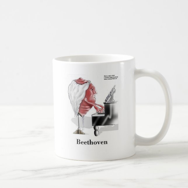 Beethoven Roliga Gåvor T-shirts Muggar Kort Etc (Höger)
