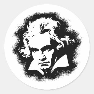 Beethoven Runt Klistermärke