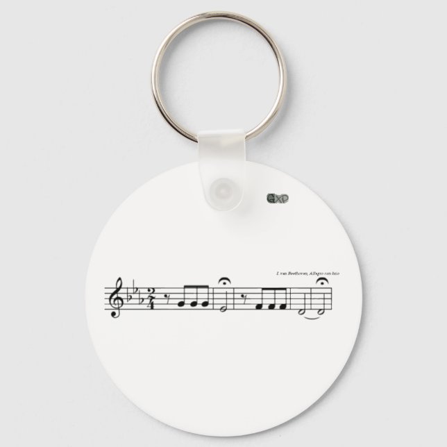 Beethoven Symphony No. 5 Keychain Nyckelring (Framsida)