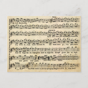 Beethoven Symphony nr 9 vykort