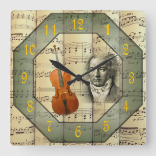 Beethoven ~ Symphony Orchestra ~ Cello ~ Fyrkantig Klocka