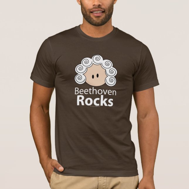 Beethoven vaggar skjortan för Beethoven T Tee (Framsida)