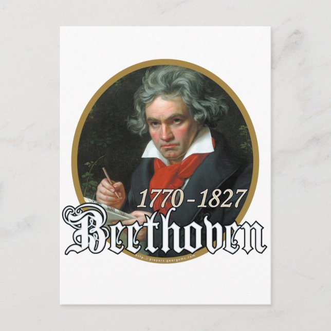 Beethoven Vykort (Framsida)