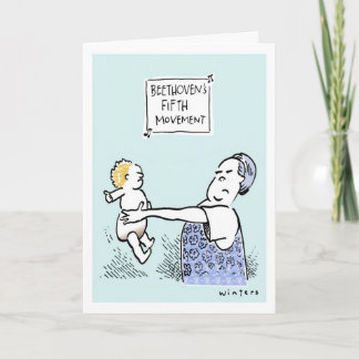 BeethovenbabyPlainFolk hälsningar Kort