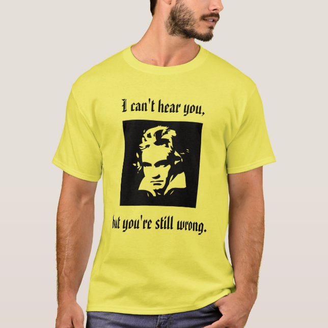 BeethoveninställningT-tröja T-shirt (Framsida)