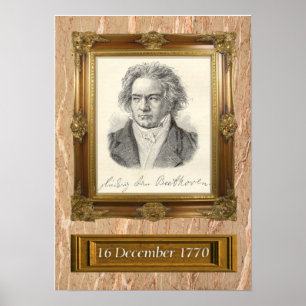 Beethovenporträtt Poster
