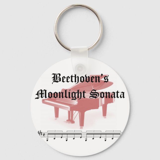 beethovens moonlight sonata-gåvor nyckelring (Framsida)