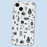 Beetle Black & White<br><div class="desc">Vattenfärgad kryp och skalbaggar mönster i svartvit monoton. Perfekt för entomologer och natur älskare,  och även för Halloween! Originalkonst av Nic Squirrell.</div>