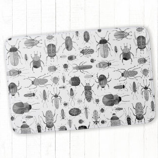 Beetle Black & White Badrumsmatta