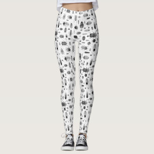 Beetle Black & White Leggings